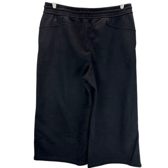 Lululemon Loungeful High-Rise Wide Leg Crop Black 14 - Picture 3 of 13